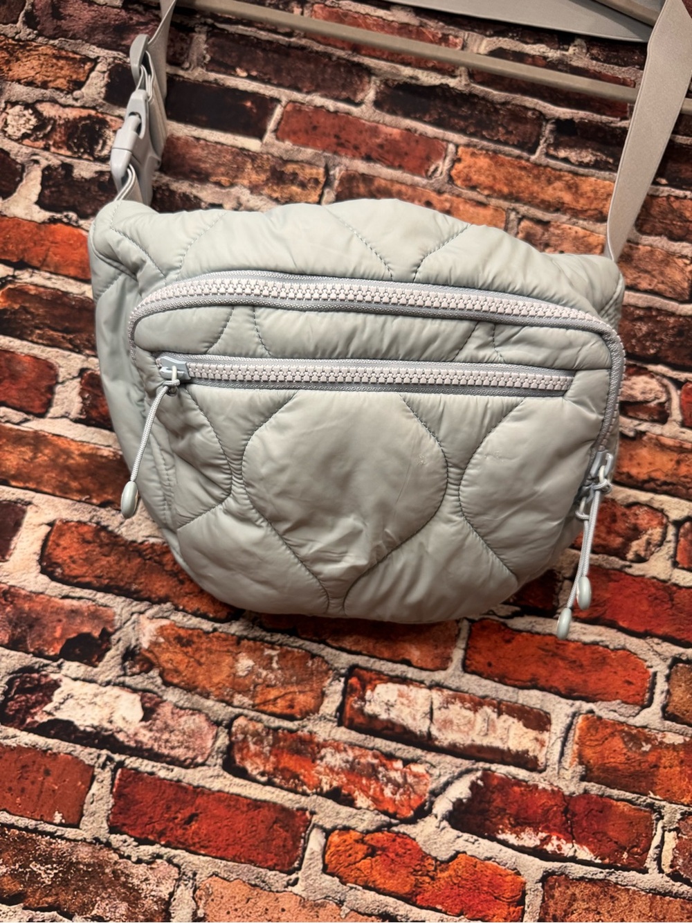 Vera Bradley Quilted Crossbody Bag in Pale Blue